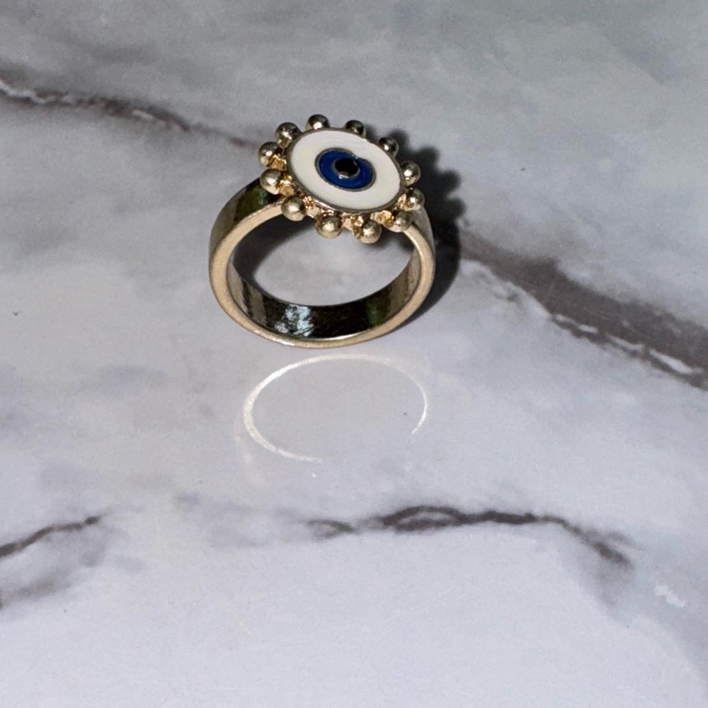 Gold Evil Eye Ring
